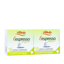 Load image into Gallery viewer, Caffe Trombetta - NESPRESSO® Compatible - Compostable - Pregiato - 100% Arabica Blend