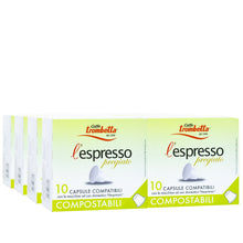 Load image into Gallery viewer, Caffe Trombetta - NESPRESSO® Compatible - Compostable - Pregiato - 100% Arabica Blend