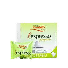 Load image into Gallery viewer, Caffe Trombetta - NESPRESSO® Compatible - Compostable - Pregiato - 100% Arabica Blend
