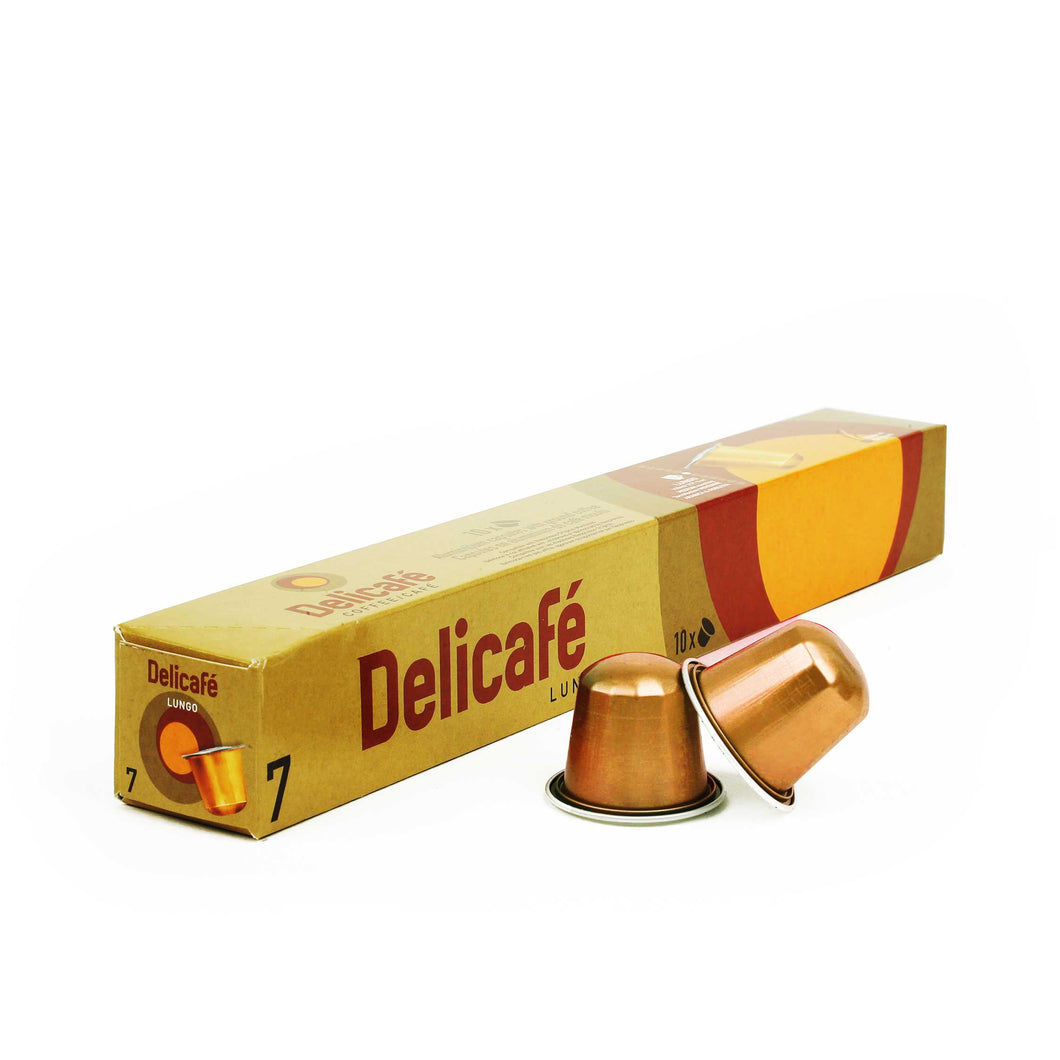 Delicafe NESPRESSO® Compatible Capsules - Espresso Lungo - 10/40/120