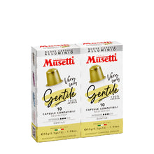 Load image into Gallery viewer, Caffe Musetti - NESPRESSO® Compatible - New - Gentile - 10/20/40/100