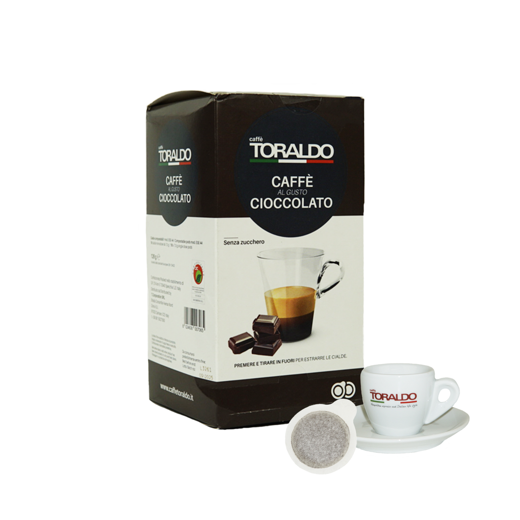 Caffe Toraldo - E.S.E. Pods - Coffee with Chocolate - Single Serve Compostable Pods