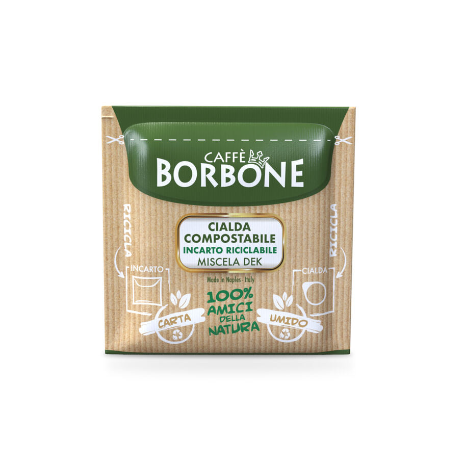 Caffe Borbone - E.S.E. Pods - Dek - Green Blend - Decaffeinated - Single Serve Compostable Pods