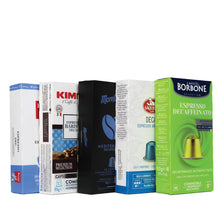 Load image into Gallery viewer, Premium NESPRESSO®** Compatible Capsule Discovery Set - Decaffeinated Selection - 100 Capsules
