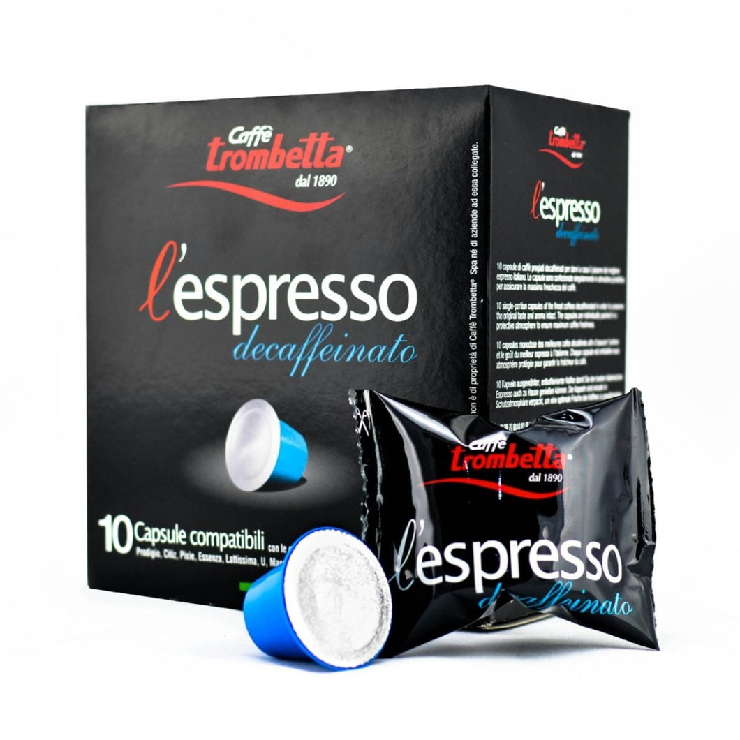 Caffe Trombetta - NESPRESSO® Compatible - Decaffeinated - 10/40/50/80/100