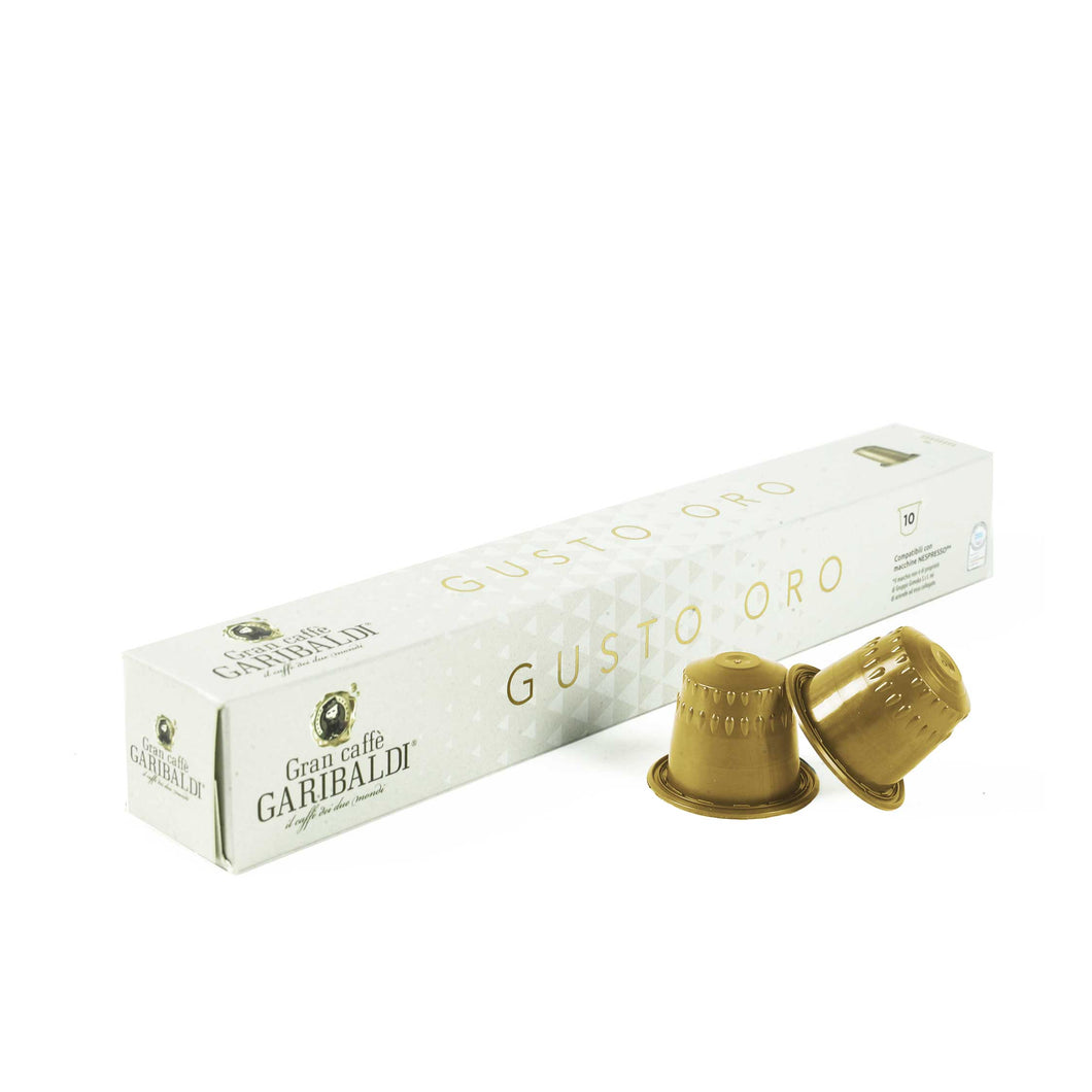 Gran Caffe Garibaldi - NESPRESSO® Compatible - Sleeve Pack - Gusto Oro - 10/40/80/100
