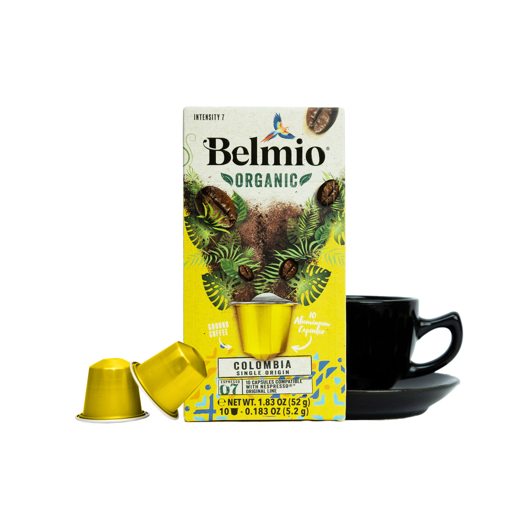 Belmio Organic NESPRESSO® Compatible Capsules - Colombia - 10/20/40/80
