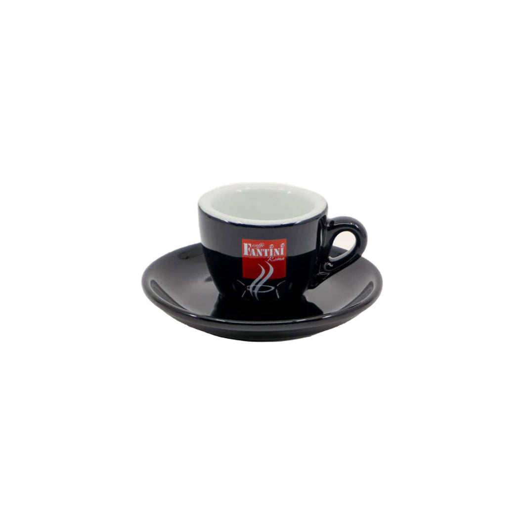 Fantini - Espresso Coffee Cups - Original Cups and Saucers - Black