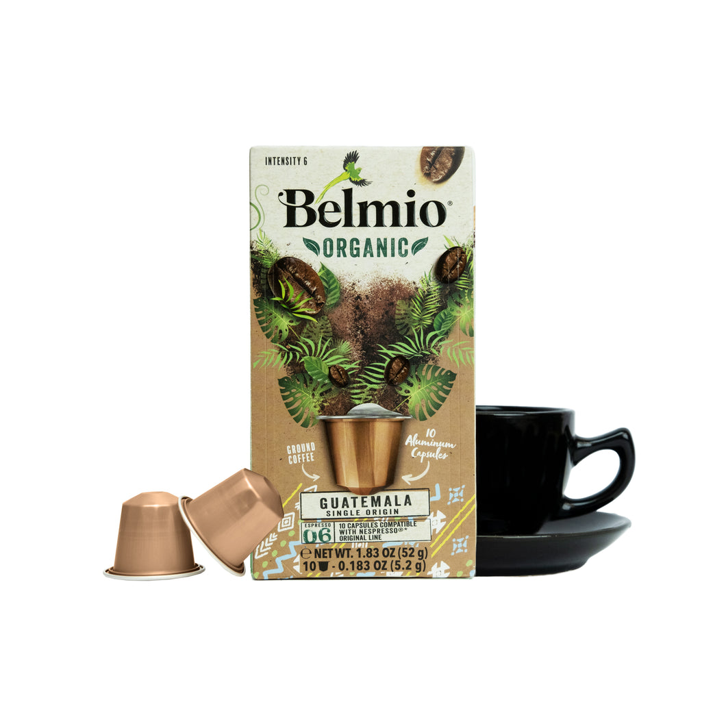 Belmio Organic NESPRESSO® Compatible Capsules - Guatemala - 10/20/40/80