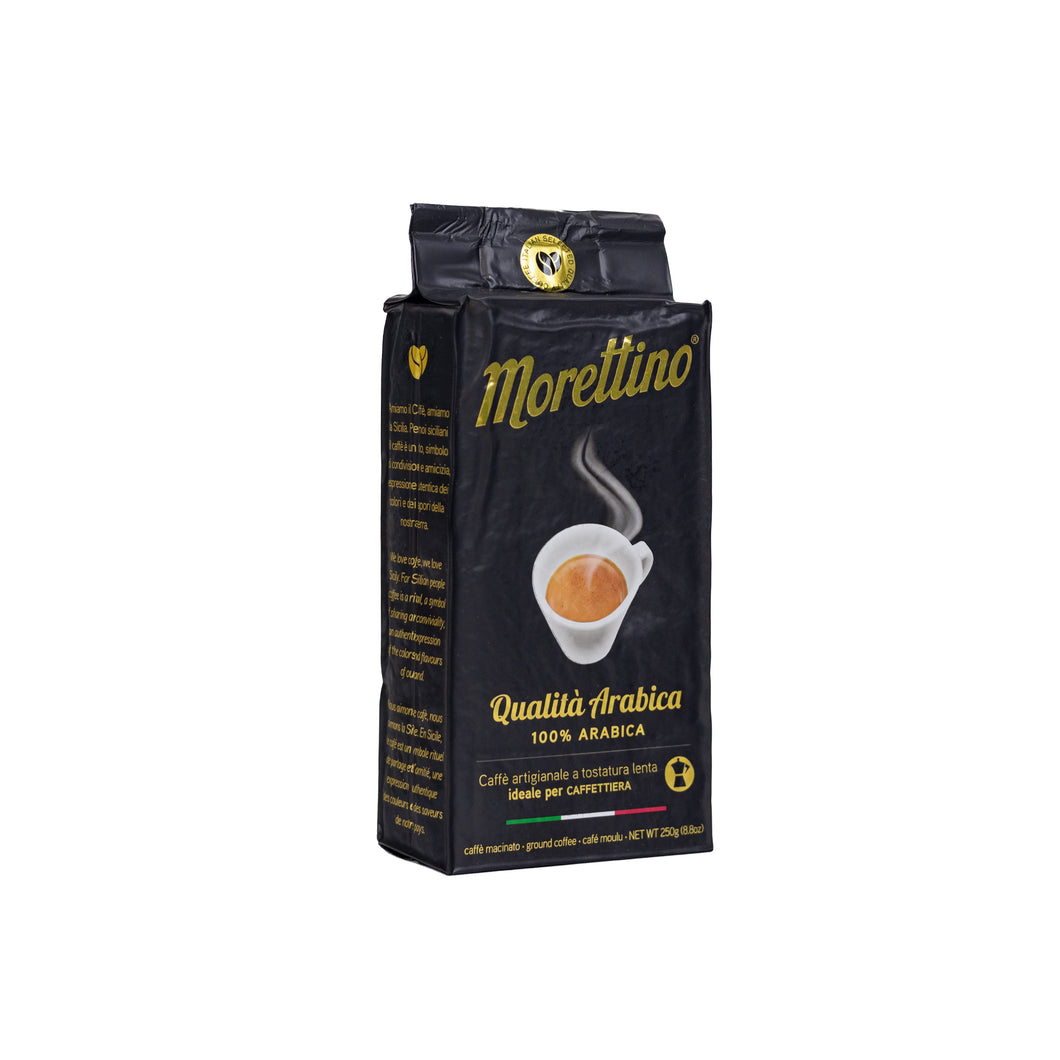 Morettino - Espresso Grind - Qualità Arabica - 100% Arabica - 250 Gms