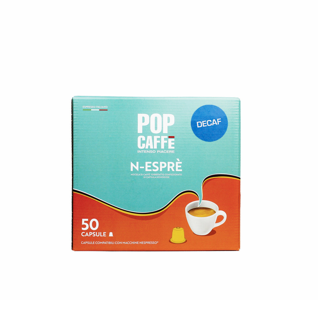 Pop Caffe - NESPRESSO® Compatible Capsules - Decaffeinated