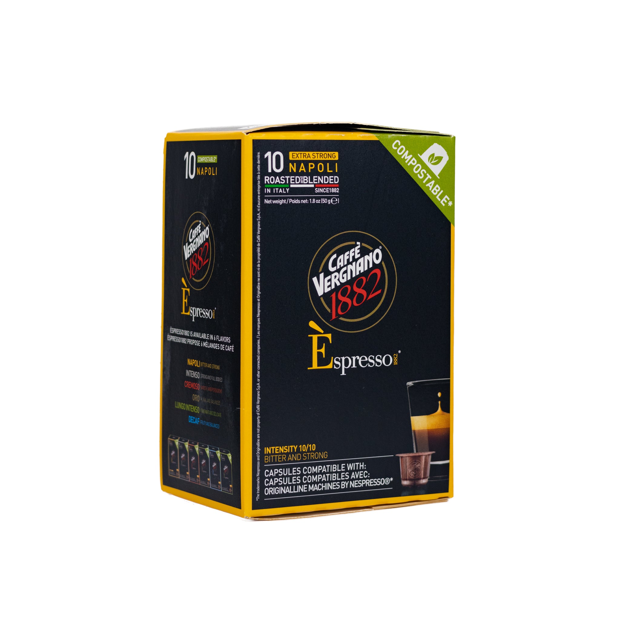 Caffe Vergnano1882 - NESPRESSO® Compatible - Napoli - 10/20/40/100