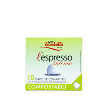 Load image into Gallery viewer, Caffe Trombetta - NESPRESSO® Compatible - Compostable - Intenso - 100% Arabica Blend
