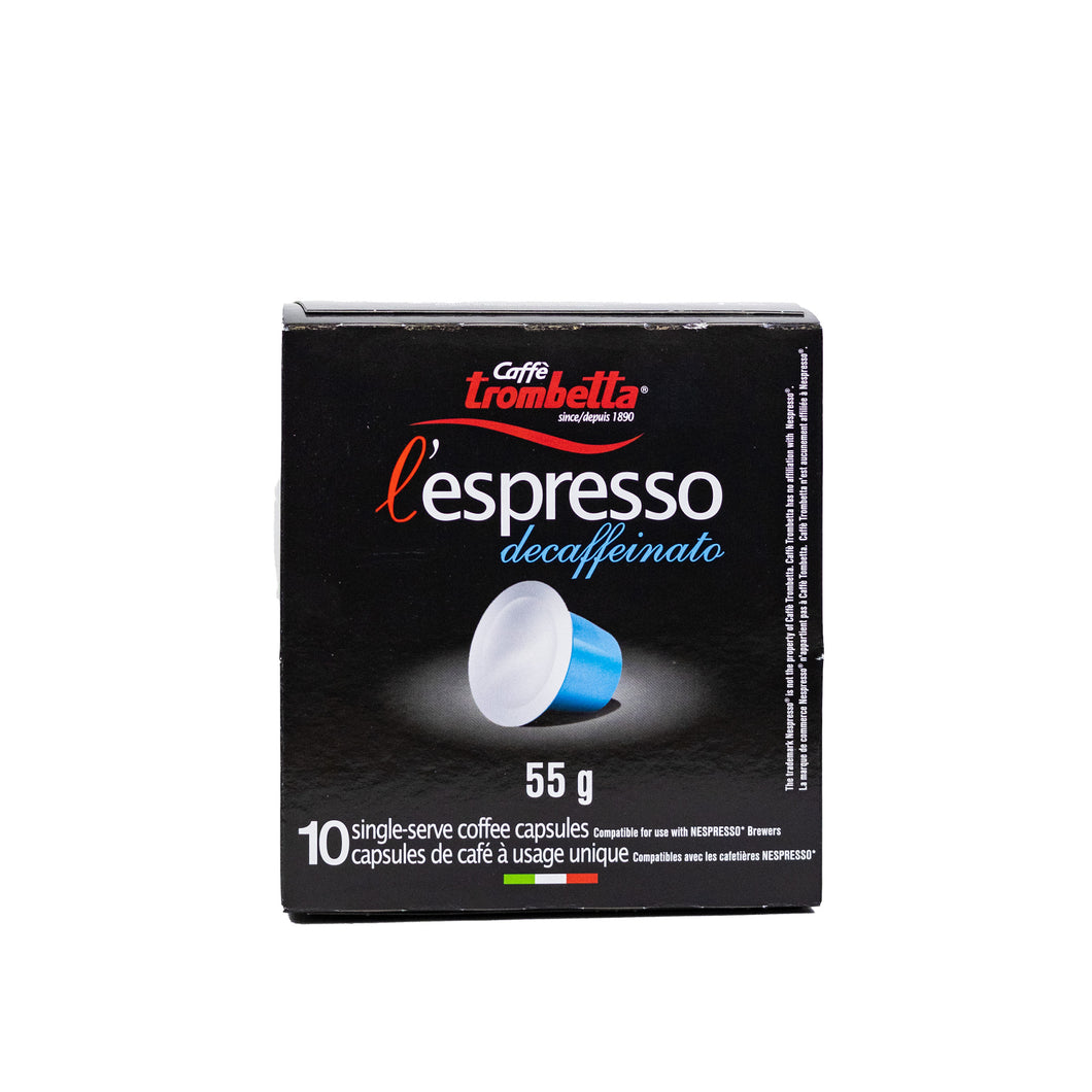 Caffe Trombetta - NESPRESSO® Compatible - Decaffeinated - 10/40/50/80/100