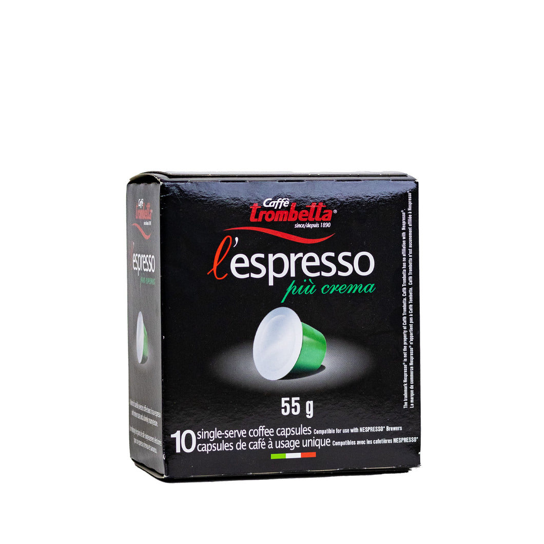 Caffe Trombetta - NESPRESSO® Compatible - Piu Crema