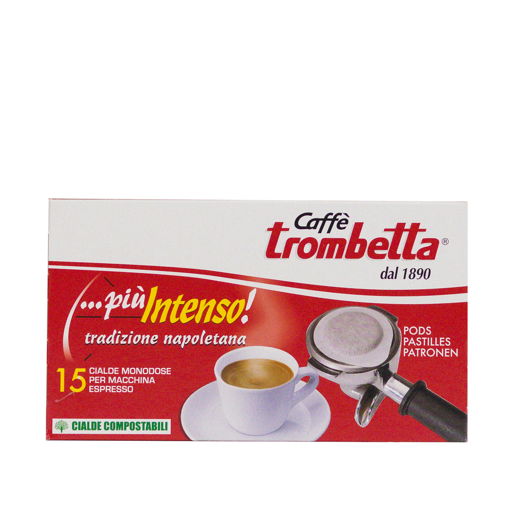 Caffe Trombetta - E.S.E. Pods - Piu Intenso - Single Serve Compostable Pods