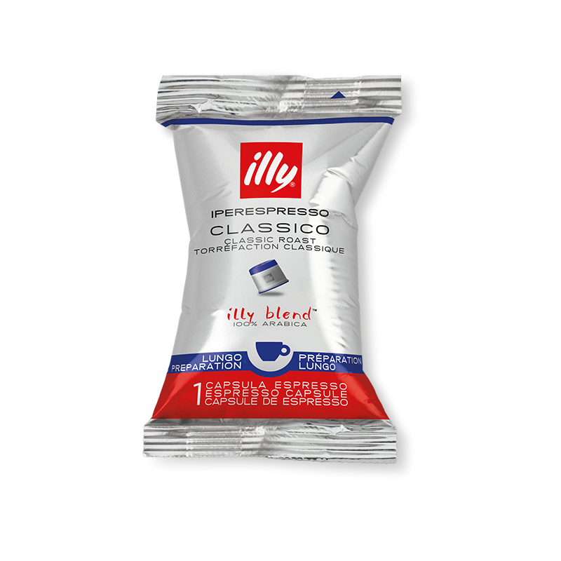 illy® - iperEspresso Capsules - Classico Lungo - Medium Roast - 100 Individually Wrapped Capsules