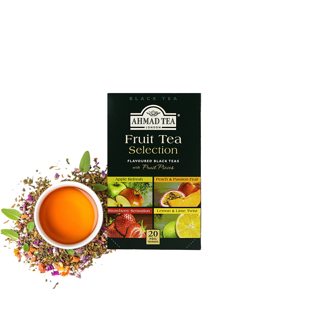 Ahmad - Fruit Tea Selection of 4 Fruit Black Teas - Teabags