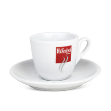 Load image into Gallery viewer, Fantini - Espresso Coffee Cups - Contemporary - Set of 6 White Cups and Saucers
