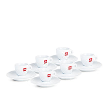 Load image into Gallery viewer, Illy - Espresso Coffee Cups - Original Cups and Saucers
