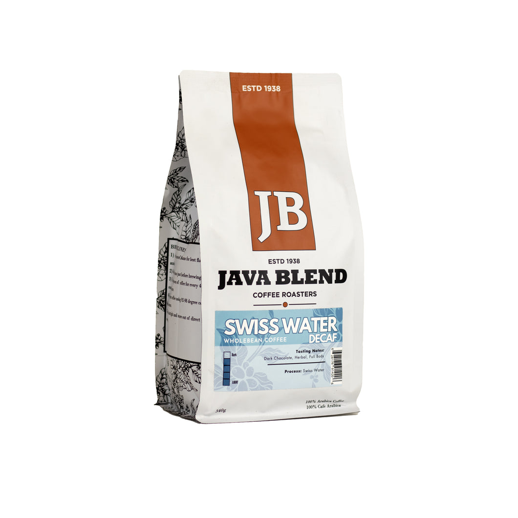 Java Blend - Whole Coffee Beans - Swiss Water Decaf