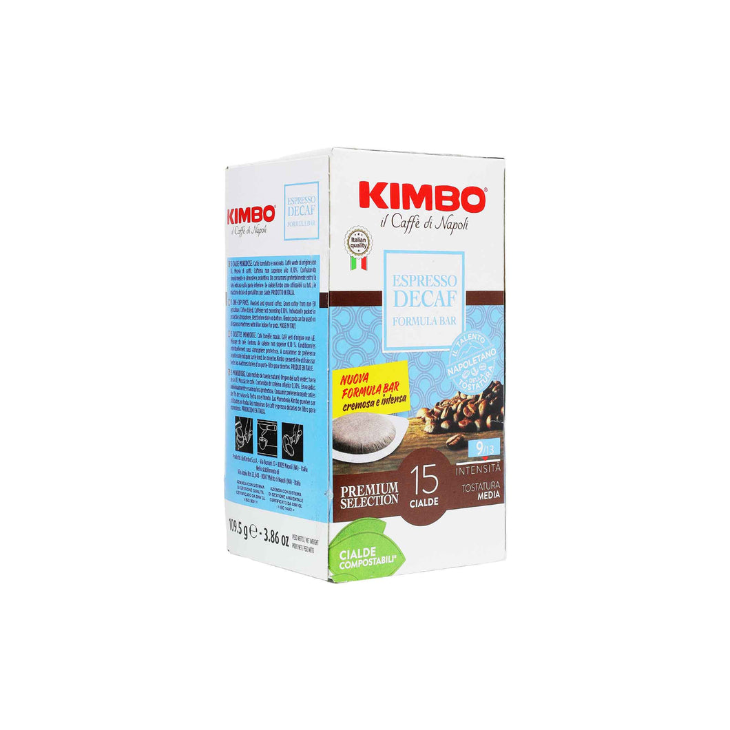 Kimbo - E.S.E. Pods - Decaffeinated - Single Serve Compostable Pods