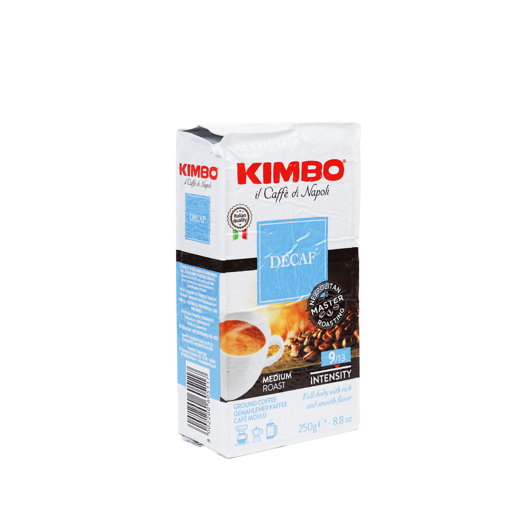 Kimbo - Espresso Grind - Decaffeinato - 250 Gms Pack