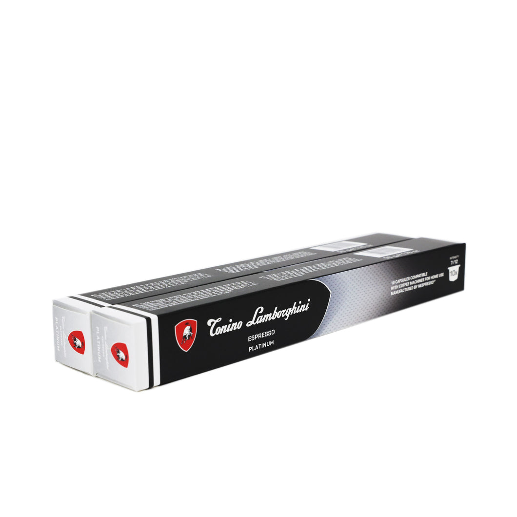 Tonino Lamborghini NESPRESSO® Compatible Capsules - Silver- 10/20/40/100