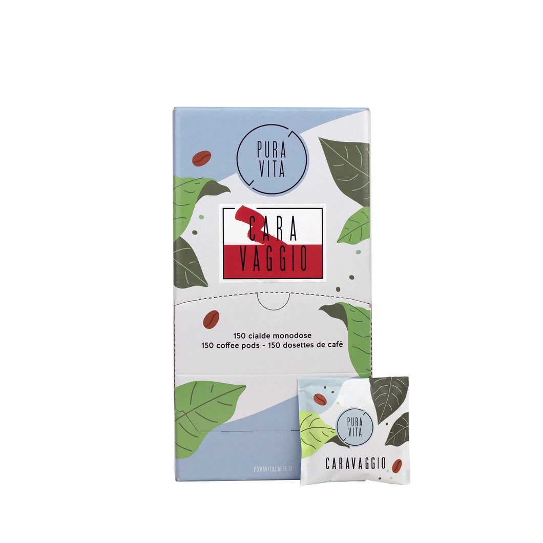 Pura Vita - E.S.E. Pods - Caravaggio  - Single Serve Compostable Pods