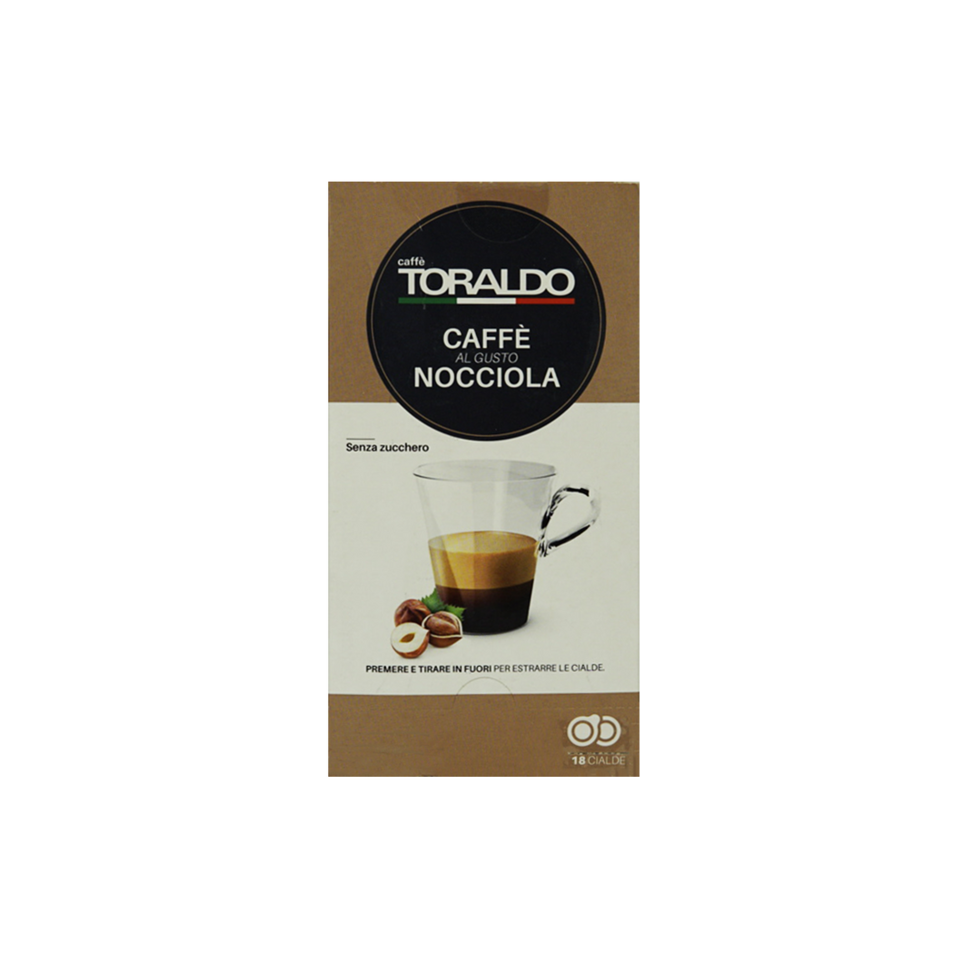 Caffe Toraldo - E.S.E. Pods - Hazelnut Flavored Coffee - Single Serve Compostable Pods