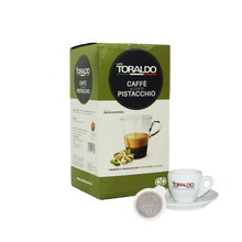 Load image into Gallery viewer, Caffe Toraldo - E.S.E. Pods - Pistachio Flavored Coffee - Single Serve Compostable Pods
