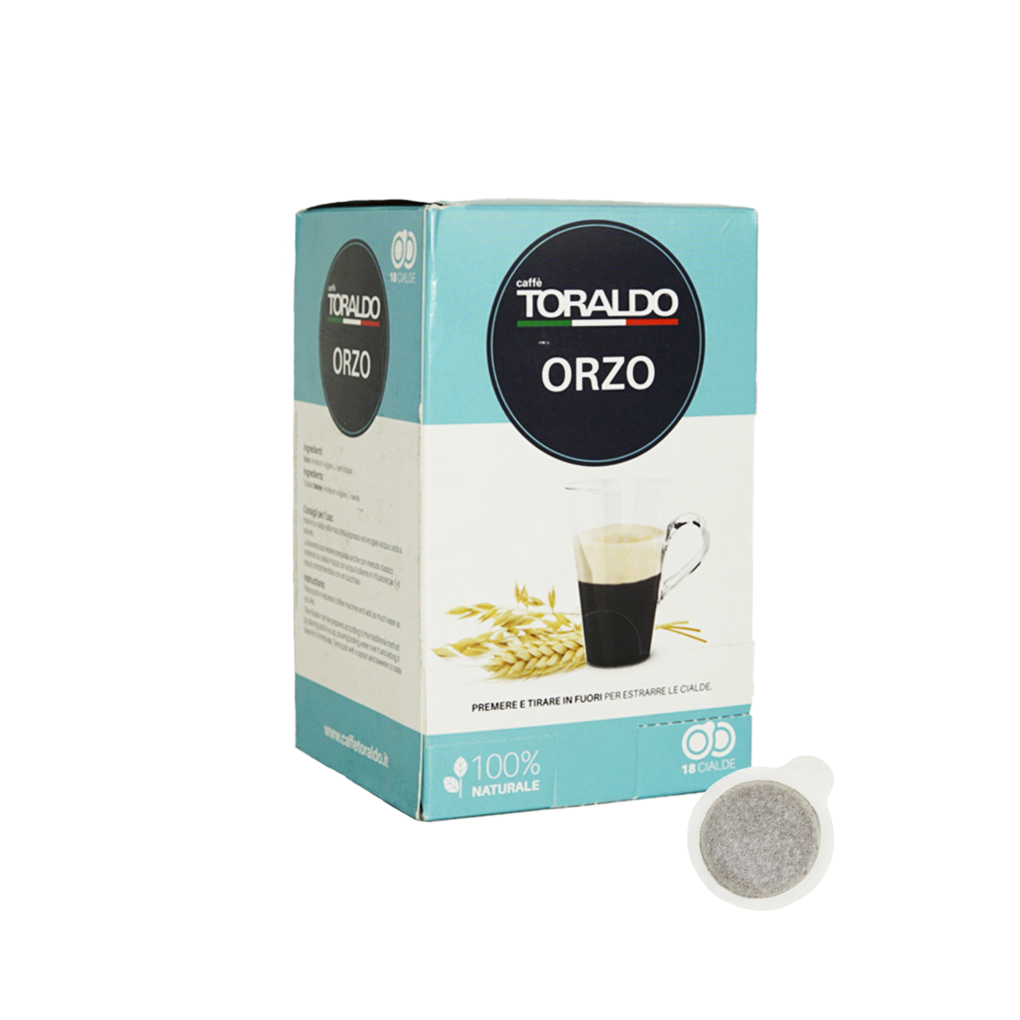 Caffe Toraldo - E.S.E. Pods - Orzo - Single Serve Compostable Pods