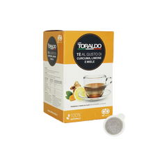 Load image into Gallery viewer, Caffe Toraldo - E.S.E. Pods - Turmeric, Lemon &amp; Honey - Single Serve Compostable Pods
