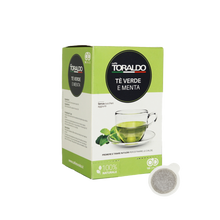 Load image into Gallery viewer, Caffe Toraldo - E.S.E. Pods - Green Tea &amp; Mint - Single Serve Compostable Pods
