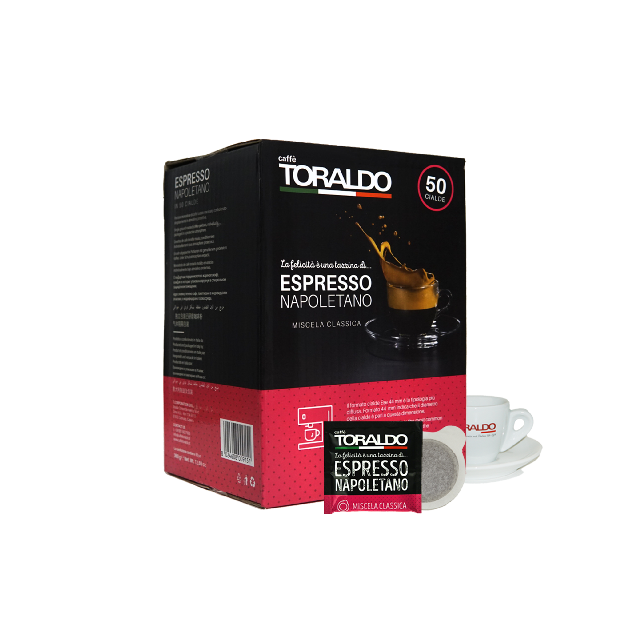 Caffe Toraldo - E.S.E. Pods - Classica - Single Serve Compostable Pods