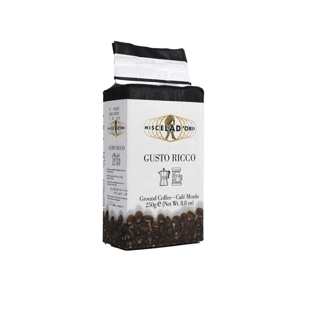 Miscela D'Oro - Espresso Grind - Gusto Rico - 250 Gms Pack