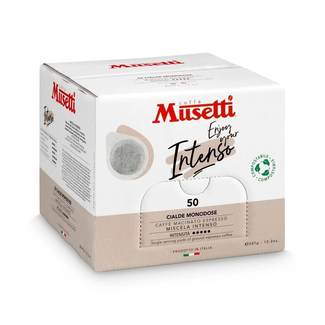 Caffe Musetti - E.S.E. Pods - Intenso - Single Serve Compostable Pods