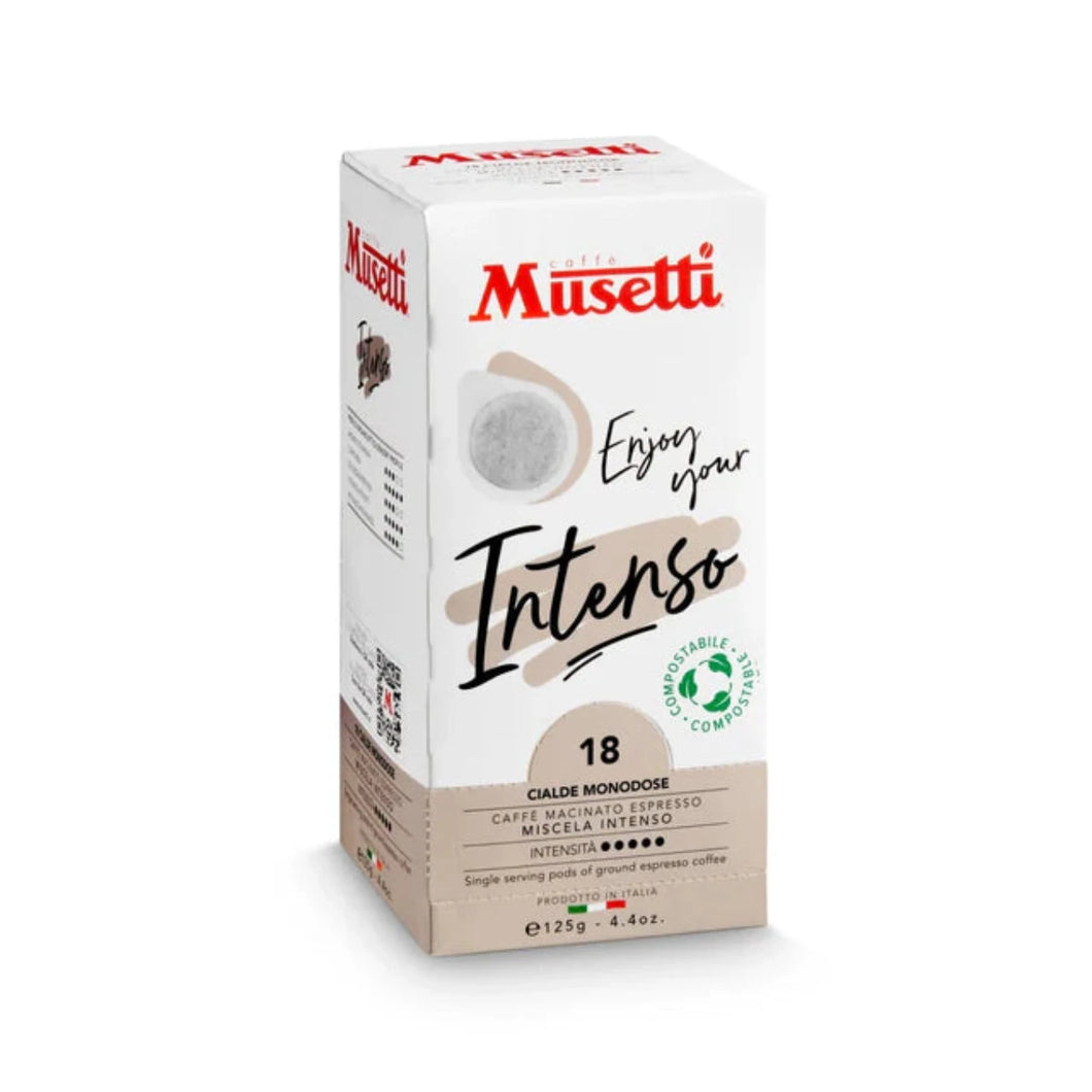 Caffe Musetti - E.S.E. Pods - Intenso - Single Serve Compostable Pods