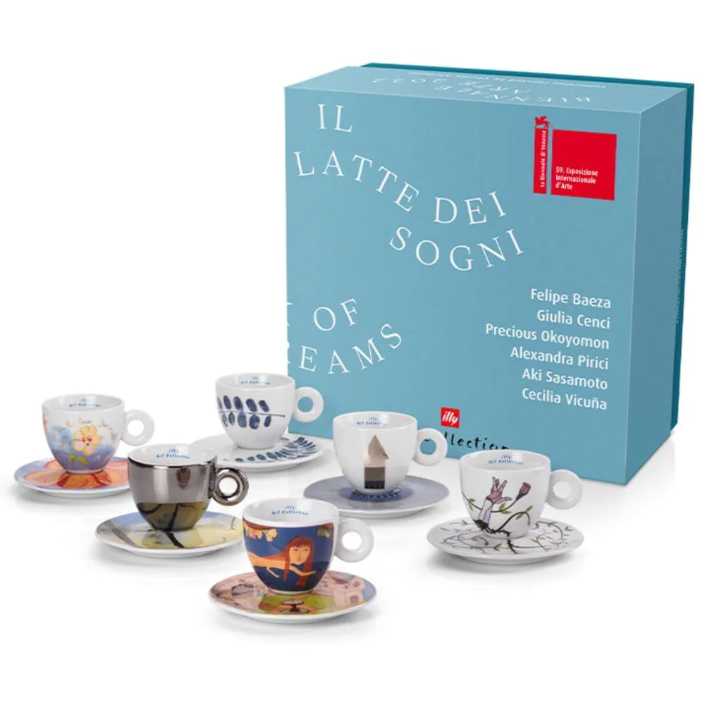 グラス/カップ illy collection 25th cuppcino cup set illy collection 2005 - espresso cups Jannis Kounellis | eBay