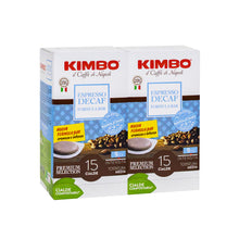 Load image into Gallery viewer, Kimbo - E.S.E. Pods - Decaffeinated - Single Serve Compostable Pods
