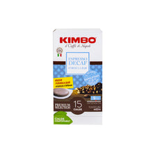 Load image into Gallery viewer, Kimbo - E.S.E. Pods - Decaffeinated - Single Serve Compostable Pods
