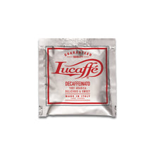 Load image into Gallery viewer, Lucaffe - E.S.E. Pods - Decaffeinated - 100% Arabica - Single Serve Compostable Pods
