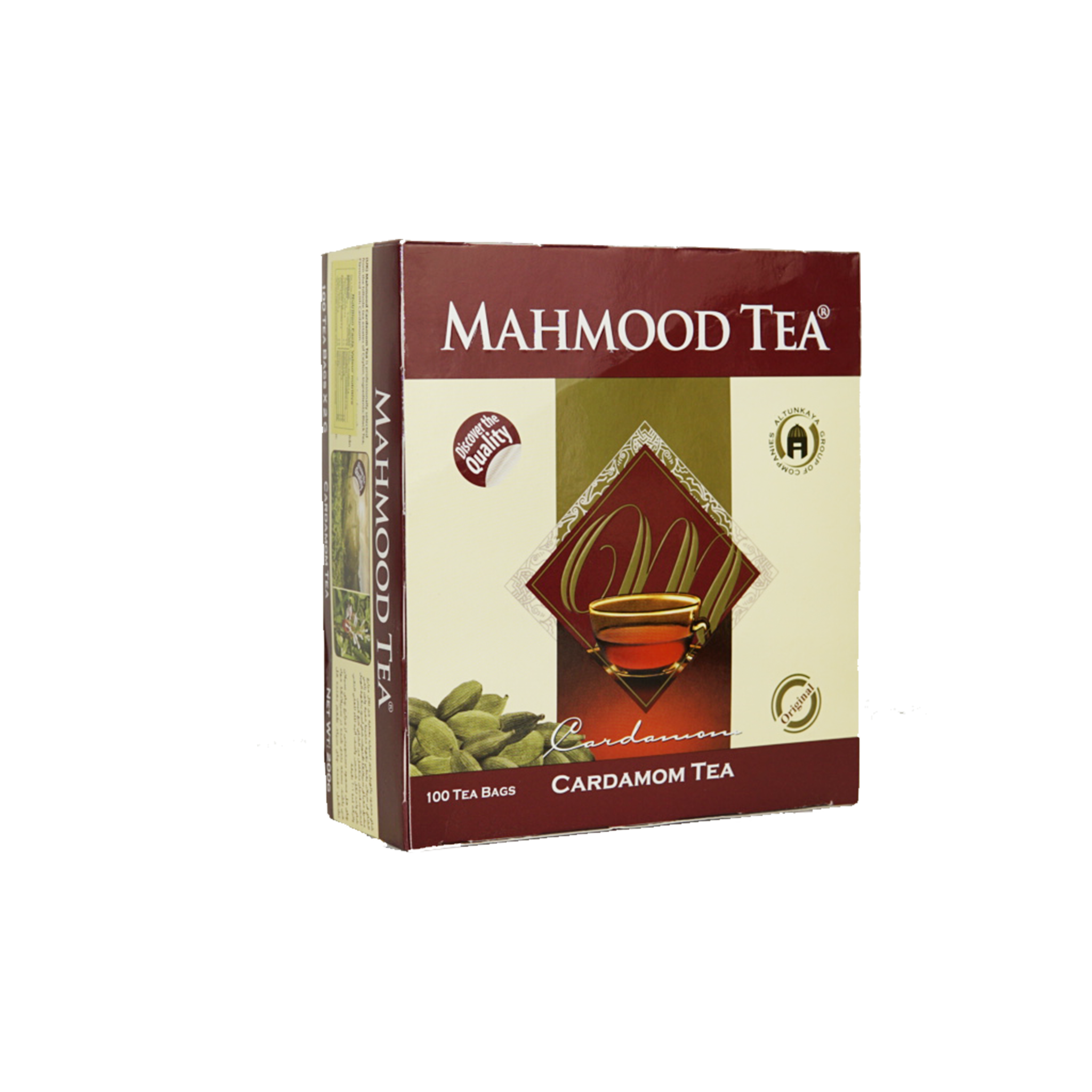 Mahmut Tea Mahmood Tea - Cardamom Tea - 100 Tea Bags