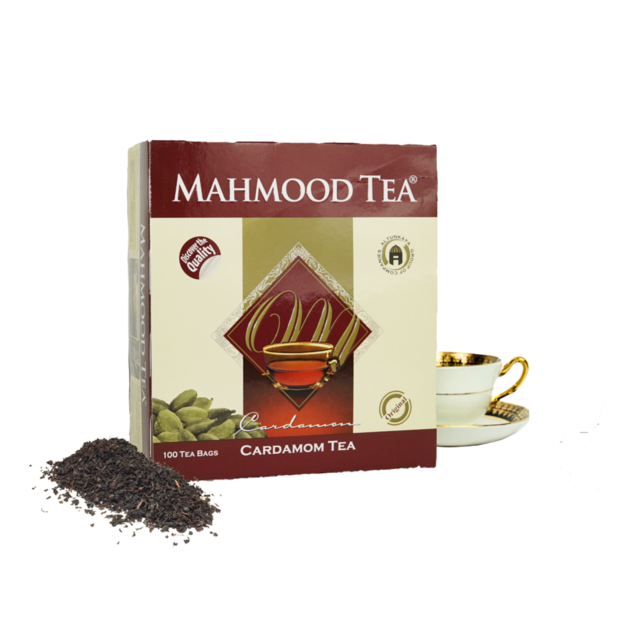 Mahmut Tea Mahmood Tea - Cardamom Tea - 100 Tea Bags