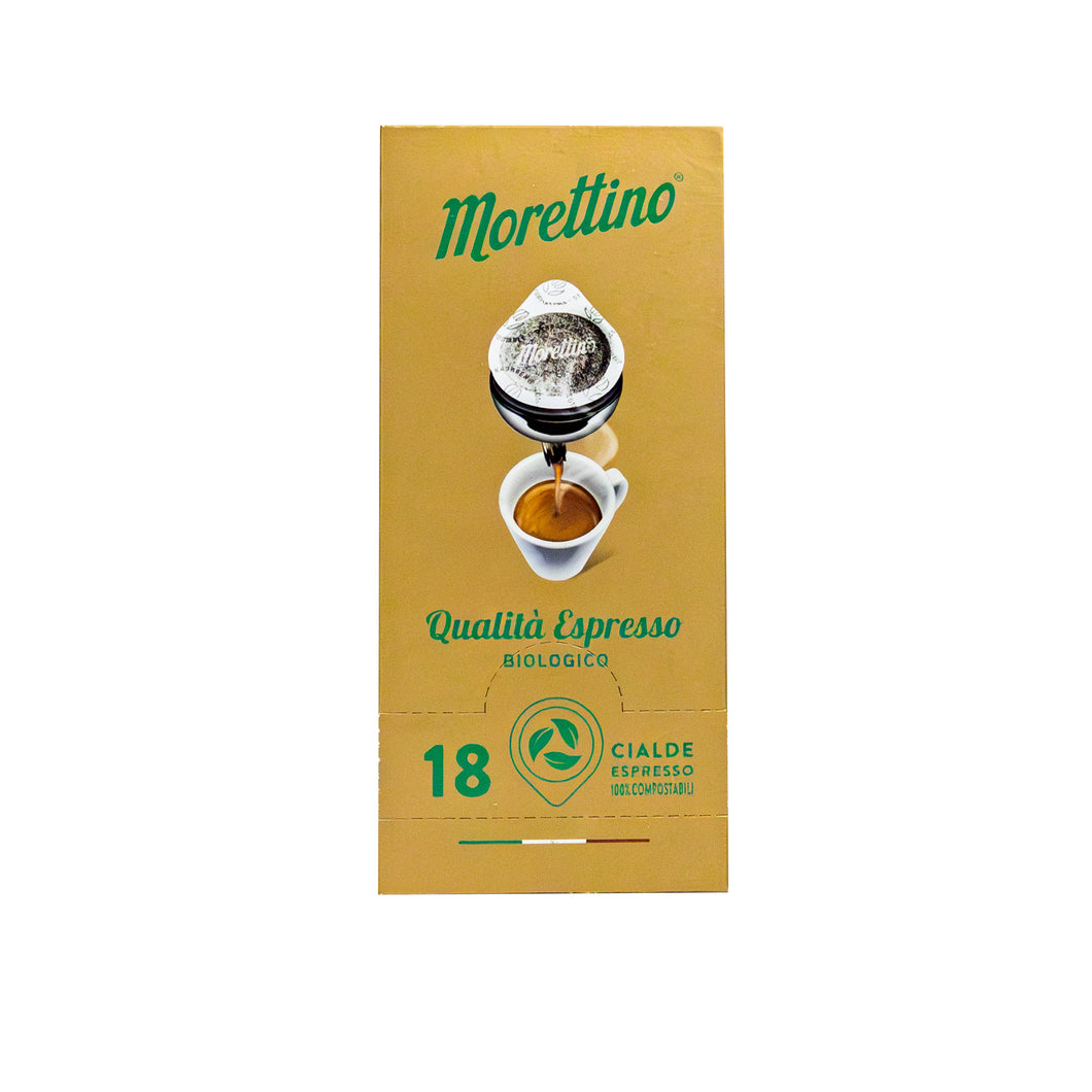 Morettino - E.S.E. Pods - Qualita Espresso - Organic - Single Serve Compostable Pods