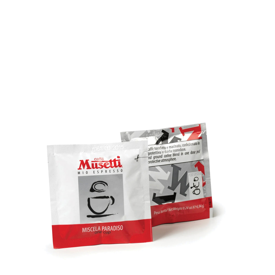 Caffe Musetti - E.S.E. Pods - Paradiso - Single Serve Compostable Pods