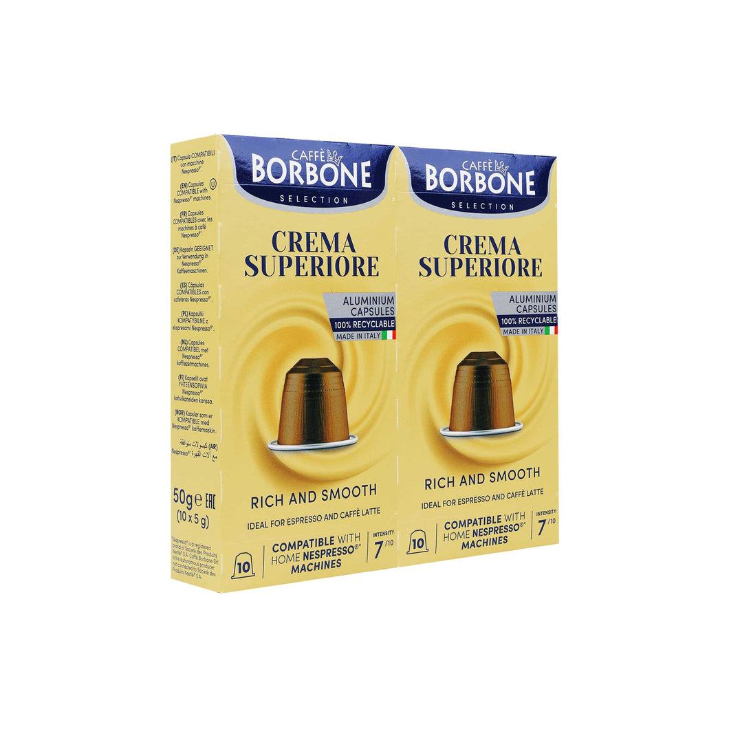 Caffe Borbone - NESPRESSO® Compatible - New - Crema Superiore - 10/20/40/100