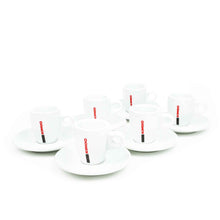 Load image into Gallery viewer, Kimbo - Espresso Coffee Cups - Set of 6 Original Cups and Saucers
