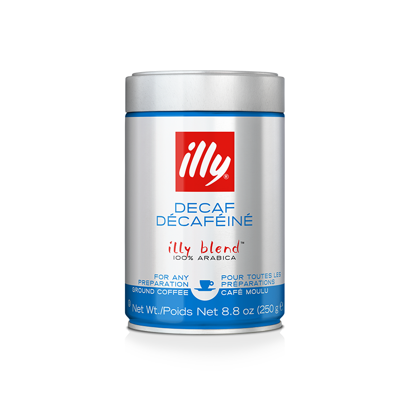illy® Espresso Grind - Decaffeinated - Classico - Medium Roast - 250 Gms Tin