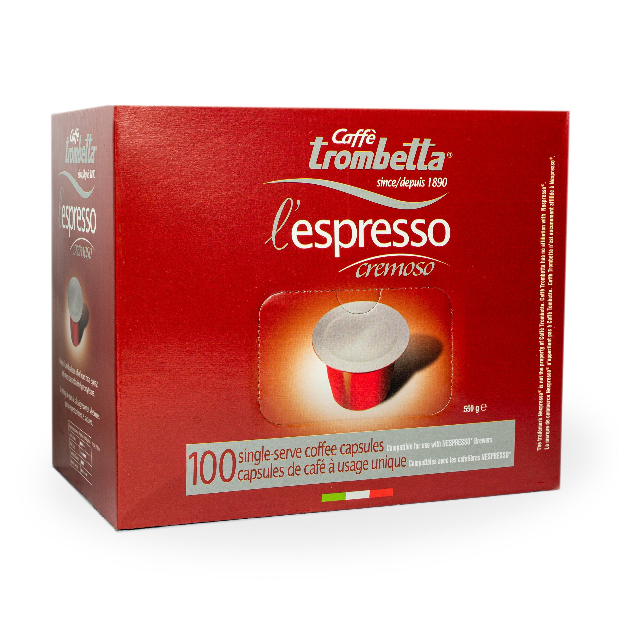 Caffe Trombetta NESPRESSO Compatible Cremosa 10 40 50 80 100 caffe-trombetta-nespresso-compatible-cremosa-10-40-50-80-100